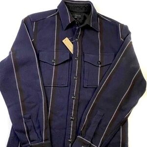 Destination J. Crew Shacket Twill Workshirt Two Pocket Button Up